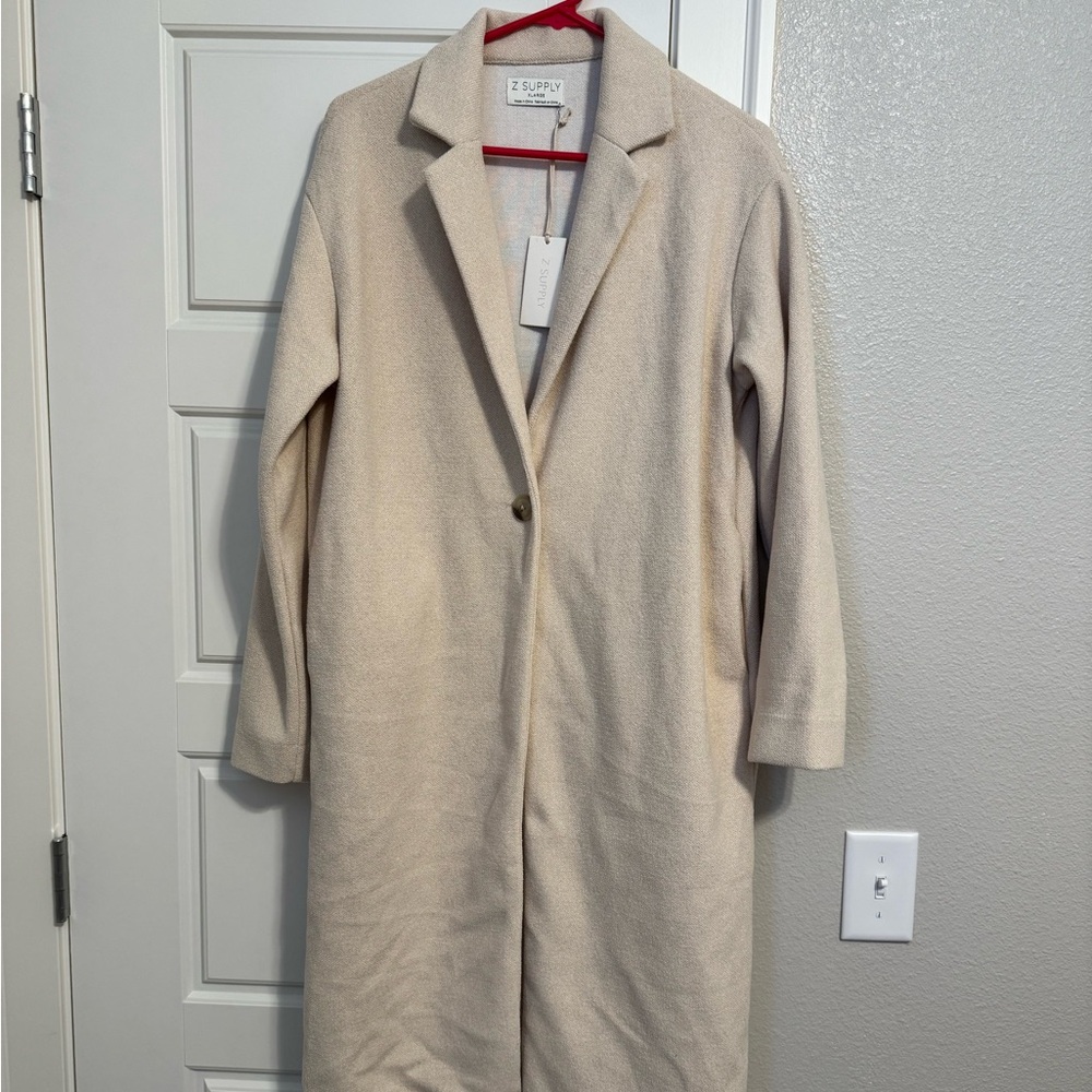 NWT Z Supply Mason Knit Coat New Oatmeal